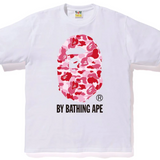 Bape Pink Camo By Bathing Ape White Tee