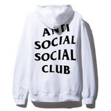 Anti Social Social Club Brown Bear White Hoodie