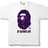 Bape Purple Camo By Bathing Ape White Tee