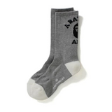 Bape College Socks Grey/Black