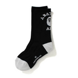 Bape College Socks Black/White