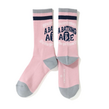 Bape 1993 College Socks Pink