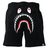 Bape Shark Sweat Shorts - Black w/ Black Pocket