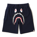 Bape Shark Sweat Shorts - Navy w/ Camo Pocket