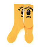 Bape College Socks Yellow
