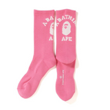Bape College Socks Pink