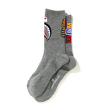 Bape Shark Socks Grey