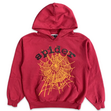 Sp5der Worldwide Web Hoodie Red