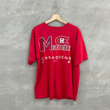 Vintage Starter NHL Montreal Canadians T-Shirt Red Large