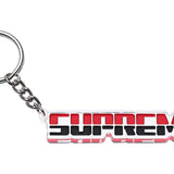 Supreme Embossed Keychain Red