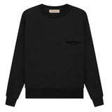 FOG Essentials Stretch Limo Black Sweatshirt Crewneck SS22