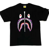 Bape Purple Camo Shark Black Tee