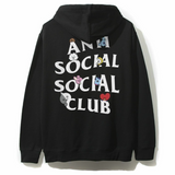 Anti Social Social Club BT21 PeekABoo Hoodie Black