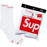 Supreme x Hanes Socks White